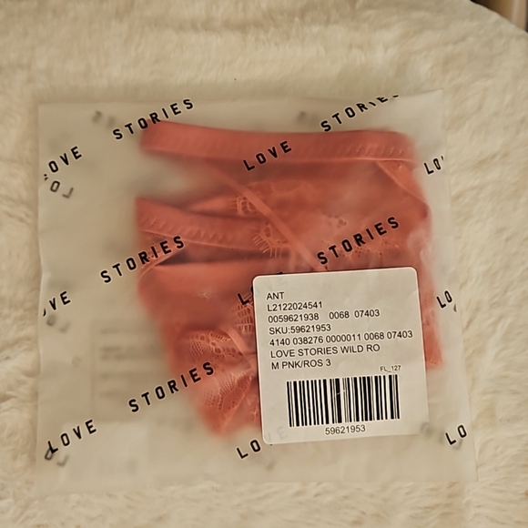 LOVE STORIES Lace Bikini Panties sz Large - Picture 7 of 8